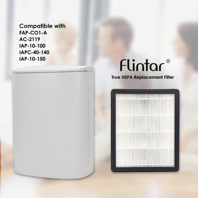 Flintar Type A Replacement Filter A, Made in TAIWAN, Compatible with Filtrete FAP-C01-A and IDYLIS AC-2119, IAP-10-100, IAPC-40-140, IAP-10-150, Part #1150096, Filter Size A, 2-Pack - Image 2